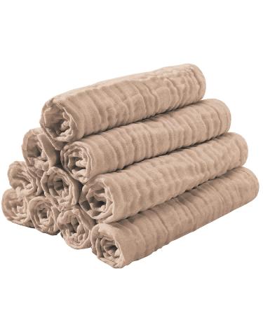 YOOFOSS 10 Pack Fabric Diapers for Newborns - Absorbent 27x50 cm Eco-Friendly Buth Wood Diapers with Washable Flaps - Buy Online on GoSupps.com