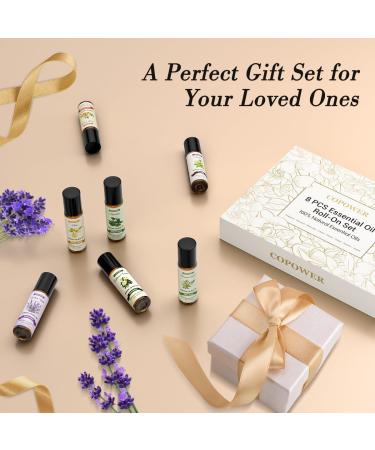 Copower 8x10ml Essential Oil Roll-On Set for Sweet Dreams & Relaxation | Lavender Vanilla Ylang-Ylang & More - Perfect Aromatherapy Gift - Buy Online on GoSupps.com