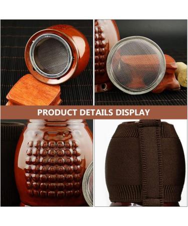 FARUTA 1 Set Cloth Cover Ceramic Moxibustion Pot - Manual Moxa Massage Burner for Pain Relief | International Shipping - Buy Online on GoSupps.com