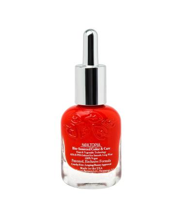 Nailtopia Bio-Sourced Chip Free Nail Lacquer - Red Hot Summa 0.41 oz - Buy Online on GoSupps.com