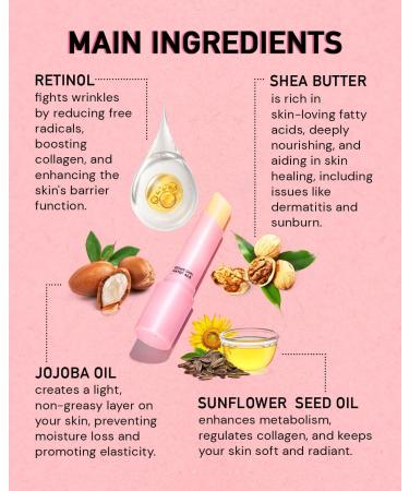 Retinol Under Eye Stick - Reduce Puffiness Dark Circles & Fine Lines | Eye Cream for Bags & Wrinkles - Perfect for Late Nights & Makeup Prep - Buy Online on GoSupps.com