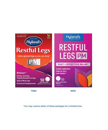 Hyland's Naturals Restful Legs PM Tablets - 50 Count for Nighttime Relief - Buy Online on GoSupps.com
