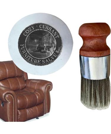 Furniture Salve for Leather - Leather Salve with Brush Long-Lasting Leather Care Kit Salve for Leather Furniture Leather Conditioner Protector for Furniture Sofas Car Seats Shoes - Buy Online on GoSupps.com