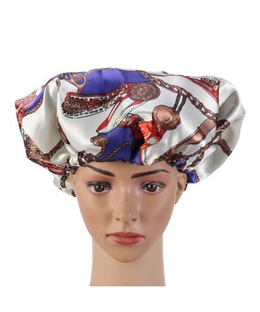 Beaupretty Silk Shower Cap for Women - Breathable Hair Care Hat with Elastic Band (Blue) - Ideal for Salon & Nighttime Use - Buy Online on GoSupps.com