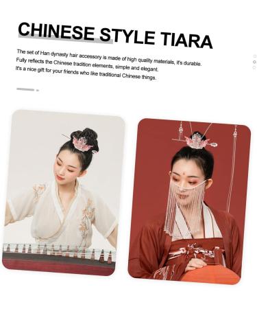 FRCOLOR 2 Sets Hanfu Hair Crown Headdress Hair Accessories Chinese Style Japanese Hairpin Hemfu Hairpin Han Element Headdress Hair Clips Hair Clips Han Tiara Han Hairpin - Buy Online on GoSupps.com