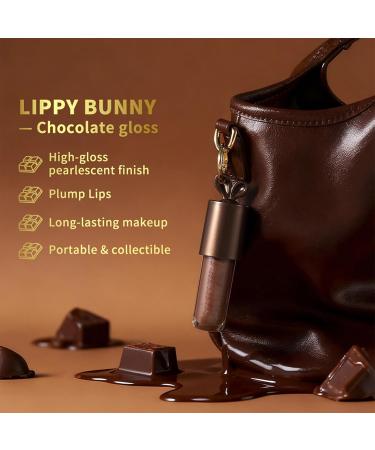 Dark Lip Gloss Moisturizing glossy mirror-effect lip gloss in dark chocolate brown for mature women cosplay beauty birthdays holidays | Smooth moisturizing formula with a glossy finish - Buy Online on GoSupps.com