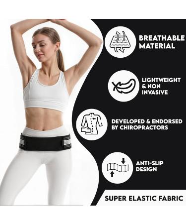Premium Adjustable Back Brace for Lower Back Pain - Ultimate Lumbar Support for Sciatica Herniated Disc & Scoliosis - Comfortable Fit for Women (Medium - Buy Online on GoSupps.com