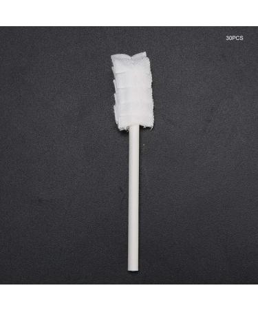 Baby tongue cleaner 30 pieces baby mouth cleaning rod baby mouth cleaning toothbrush portable disposable mouthpiece sponge for cleaning dental clinics