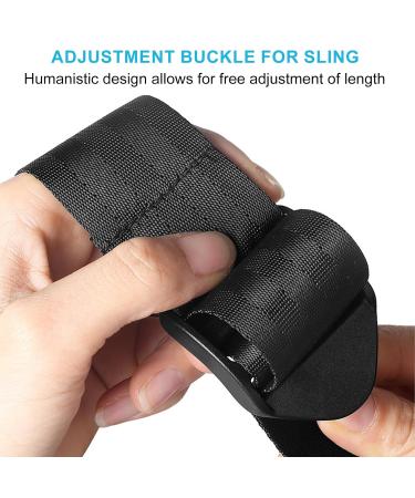 Adjustable Arm Sling for Left Shoulder Support - Breathable Black Arm Loop for Men & Women | JORTMRD - Buy Online on GoSupps.com