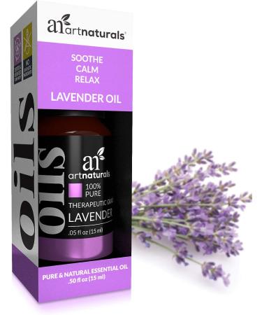 100% Pure Artnaturals Lavender Oil - 0.5 fl oz (15 ml) | Therapeutic & Aromatherapy - Buy Online on GoSupps.com