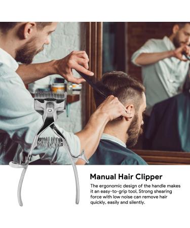 Hand Hair Clipper - Stainless Steel Manual Hair Trimmer | Low Noise Classic Non-Electric Haircut Tool for Precision Grooming - Buy Online on GoSupps.com