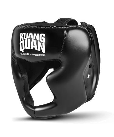 Boxing Headgear Light Comfortable Can be Used for MMA Muay Thai Combat Boxing Karate Taekwondo Martial Arts Helmet Small Black