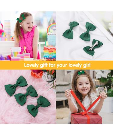 Sibba 10 Pack Hair Loops & Crocodile Clamps - Cheerleading Ponytail Holders for Women & Kids | Green Styling Accessories - Buy Online on GoSupps.com