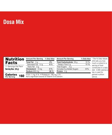 MTR Dosa Mix 6x500g - Buy Online on GoSupps.com
