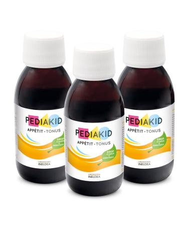 PEDIAKID - Pediakid Appetit-Tonus Natural Food Supplement - Exclusive Agave Syrup Formula - Stimulates Appetite - Helps Weight Gain - Pack of 3 x 125 ml Bottles