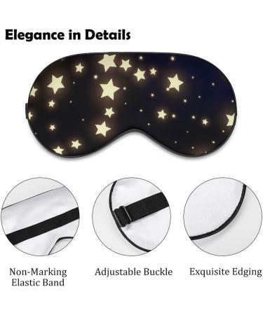 Night Galaxy Shining Cosmic Sky Stars Eye Mask - Blackout Sleep Mask for Travel & Stress Relief - Buy Online on GoSupps.com