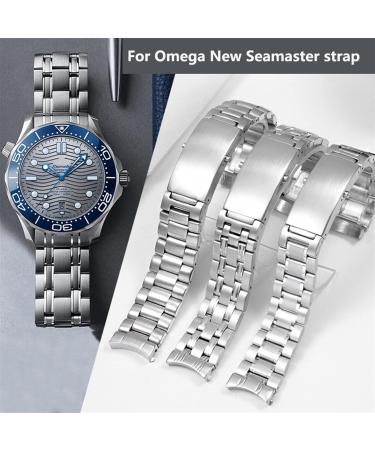 SKXMOD 316L Stainless Steel Bracelet for Omega Speedmaster 007 Seamaster 300 AT150 & Planet Ocean - 20mm Watch Strap - Buy Online on GoSupps.com