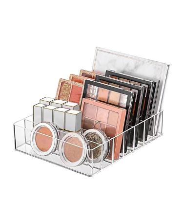 WECHENG Eyeshadow Palette Makeup Organizer, BPA Free 7 Section Divided Vanity Organize Holder for Drawer and Bathroom Counte Modern Cosmetics Storage (7.48" x 6.22" x 1.77")