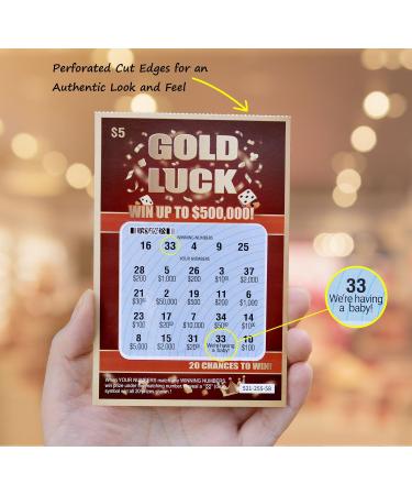 6 Pregnancy Announcement Scratch Off Cards - Creative Reveal Ideas & Fake Lottery Tickets - Buy Online on GoSupps.com