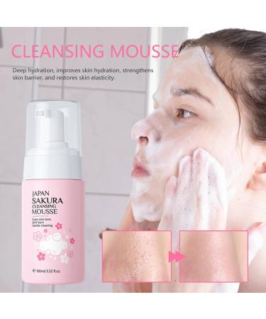  SOYDAN Mild Face Wash - Moisturizing Face Wash 100ml with Gentle Cherry Face Foam | Face Dirt Removal for Home Travel Dorm Travel - Buy Online on GoSupps.com