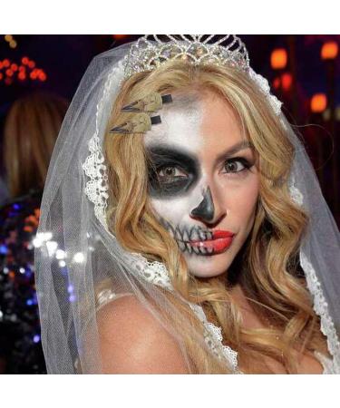 Hutnncg Halloween Hairpins Resin Hair Piece Cosplay Hair Styling Barrette | Halloween Hairpiece For Women Hairstyle Decorative Accessory For Day Of The Dead Holidays - Buy Online on GoSupps.com
