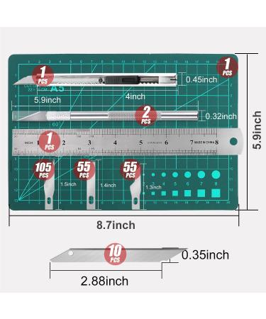 230 PCS Precision Craft Knife Kit with Utility Knife - DIY Art Blades and Scrapbooking Stencil Set for Hobby and Art Cutting - Buy Online on GoSupps.com