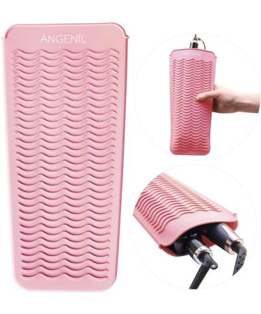 ANGENIL Heat Resistant Silicone Mat Pouch for Hair Styling Tools - Gifts for Women | Food Grade Blush - Buy Online on GoSupps.com