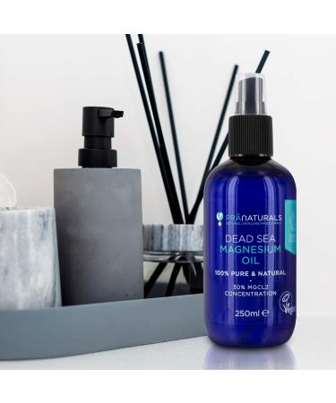 PraNaturals Pure Dead Sea Magnesium Oil Spray 250ml - Vegan & Cruelty Free - Buy Online on GoSupps.com