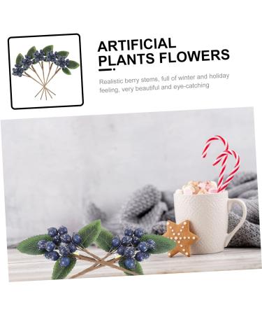 ABOOFAN 15 Pcs Artificial Berry Cuttings Christmas Faux Apples Fake Berries Green Garland Artificial Pine Picks Decor Xmas Tree Picks Blue Flowers Cherry Bean Sticks Iron Dark Bluex3pcs 18X7.5X3CMx3pcs - Buy Online on GoSupps.com