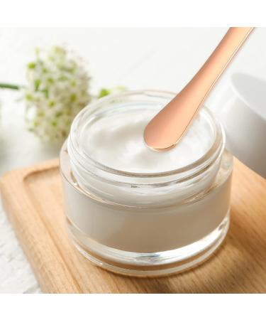 VOCOSTE Mini Makeup Spatula Set - 4 Pcs Rose Gold Eye Cream Massage Sticks for Facial Care & Beauty Scoop - Buy Online on GoSupps.com