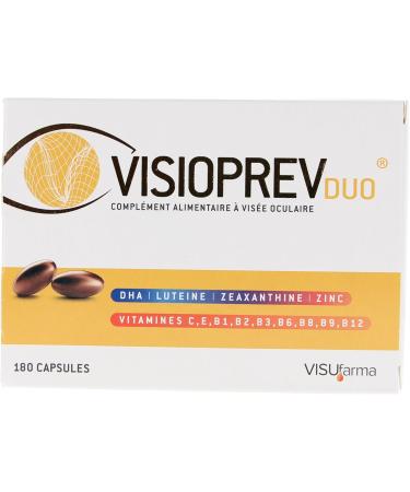 VISUfarma Visioprev Duo 180 Capsules - Buy Online on GoSupps.com
