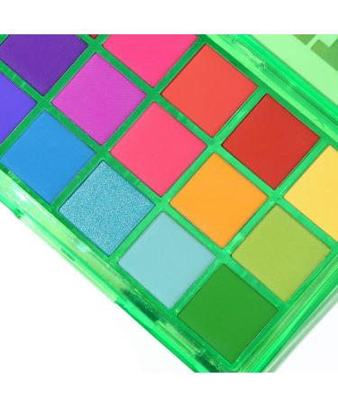 Colorfullavie 15 Color Neon Party Eyeshadow Palette - Shimmer Glitter Matte & Metallic Pigmented Makeup - Buy Online on GoSupps.com