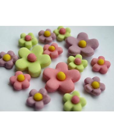 24x Blossoms Sugar Flowers - Easter Edible Fondant Cupcake Cake Toppers Spring Party - Buy Online on GoSupps.com