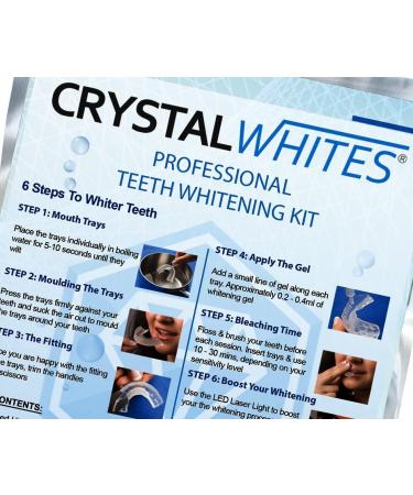 Teeth Whitening Kit + Blue Light Whitening | X8 Gels & 5 Professional Whitening Strips - 45+ Whitening Sessions - Safe for Teeth & Gums with - Buy Online on GoSupps.com