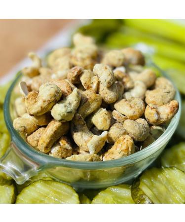 Bass Cashews Dill Pickle Flavour A Tasty Tangy and Tart Snack with 9g of Protein Per Serving - 800 Gram bag - Buy Online on GoSupps.com