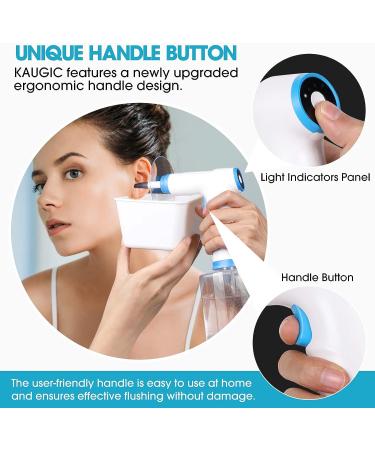 Electric Ear Wax Removal Kit | Water Powered Ear Cleaner with 4 Modes | Safe & Effective Ear Cleaning Tool | Includes 10 Ear Tips - White - Buy Online on GoSupps.com