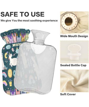 Unicorn & Fairy Tale BAP Free Hot Water Bottle | 2L for Pain Relief & Cold Compress - Shop Internationally - Buy Online on GoSupps.com