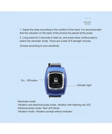 Smart Snore Watch - 3 Modes, Adjustable Electric Wristband for Improved Sleep - Blue - Buy Online on GoSupps.com