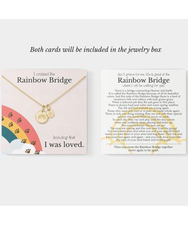 HOPE LOVE SHINE Rainbow Bridge Pet Memorial Necklace - Dog Sympathy Gifts Loss of Pet Cat Memorial Jewelry for Women & Men - Dog Dad & Dog Mom Necklace for Death of a Pet - Cat & Dog Memorial Gifts SILVER - Buy Online on GoSupps.com