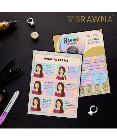 Lip Blush Aftercare Cards 30 Pack - Microblading & PMU Supplies - Lip Blushing Kit - 5.5x4.25 Inches - English - Buy Online on GoSupps.com