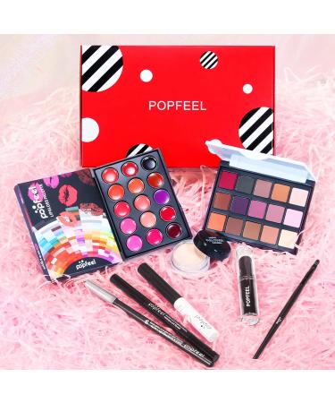 Rose Flower Makeup Kit for Women - All in One Gift Set with Lipgloss, Eyeshadow Palette, Concealer, Mascara, Eyeliner, and Brushes - Perfect for Women and Teen Girls - 108 Pieces - Buy Online on GoSupps.com