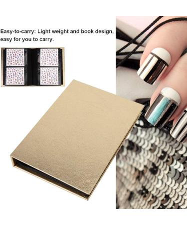 30 Pages Nail Sticker Collection Albums Folding Storage Book Organizer Tool Color Chart Salon Nail Display Tool(Gold) - Buy Online on GoSupps.com