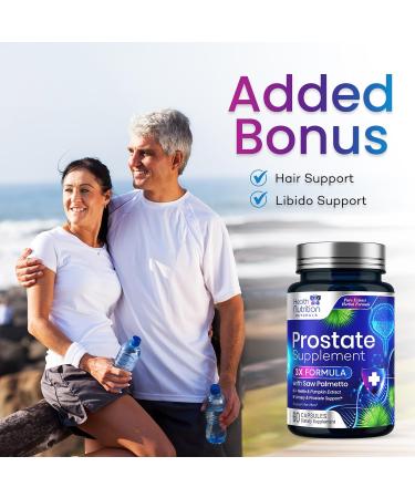 Prostate Health Supplements for Men 1000mg - 3X Strength with Saw Palmetto Blend Stinging Nettle Root & Pumpkin Seed Support Complex - Supports Bathroom Trips Prostate & Urinary Health - 60 Capsules 60 Count (Pack of 1) - Buy Online on GoSupps.com