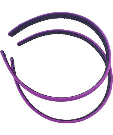 Topkids Accessories 1.5cm Alice Band for Girls and Women Hair Accessories for Girls Hair Bands for Women Alice Bands Adult Women Girls Headbands Hairbands Women (2pc Purple) 2pc Black - Buy Online on GoSupps.com