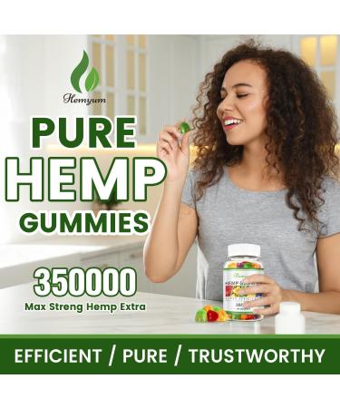 Hemp Gummies 3 Packs High Potency Pure Organic Supplement- for Sleep Pain Anxiety Relief - with Natural Hemp Oil Extract Edible Gummy Vegan Non-GMO - Buy Online on GoSupps.com