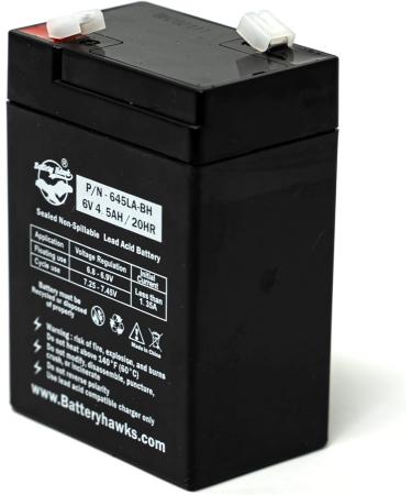 Buy ELB-0604 6V 4.5AH SLA Batteries - 5 Pack for Exit Sign Emergency Lights | International Shipping Available - Buy Online on GoSupps.com