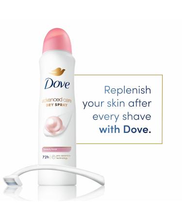 Dove Advanced Care Antiperspirant Deodorant Spray Beauty Finish To help skin barrier repair after shaving by boosting skin's ceramide levels 72-hour Antiperspirant dedorant for Soft Underarms 3.8 oz 3.8 Ounce (Pack of 1) Beauty Finish - Buy Online on GoSupps.com