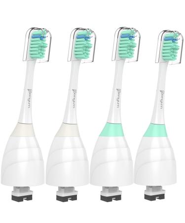 Senyum Replacement Toothbrush Heads for Philips Sonicare E-Series Essence Xtreme Elite Advance and CleanCare Screw-On Electric Toothbrush  Replacement Brush Head Refills  4 Pack 4 Count (Pack of 1)