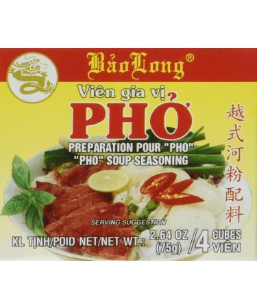 Bao Long Pho Spice Cubes, Beef Flavor Soup Seasoning 3-pack,12 Cubes Total 2.64 Ounce (Pack of 3)