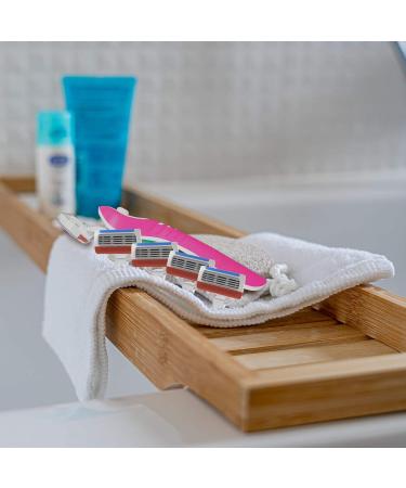 Nylea Razors for Women with Sensitive Skin - Premium 5-Blade Shaving Razor with Lubricating Strip and 4 Refills - Buy Online on GoSupps.com